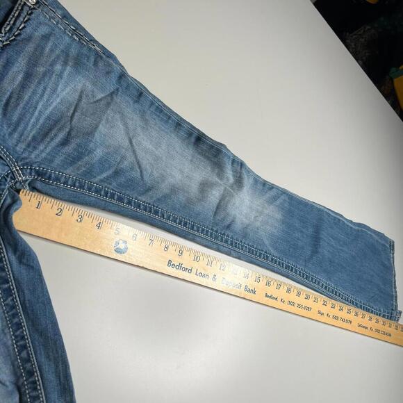 Miss Me Signature Bootcut Jeans Women’s (28x32) Medium Wash Flap Pockets y2k 00s - Picture 4 of 15